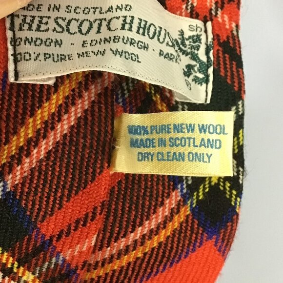 The Scotch House Wool Stewart Royal Tartan Plaid Tie - Picture 2 of 6